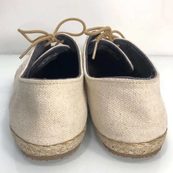 Patara Ivory Nomad Canvas Derby Casual Lace Up Shoe Men Size 8 - Picture 5 of 12